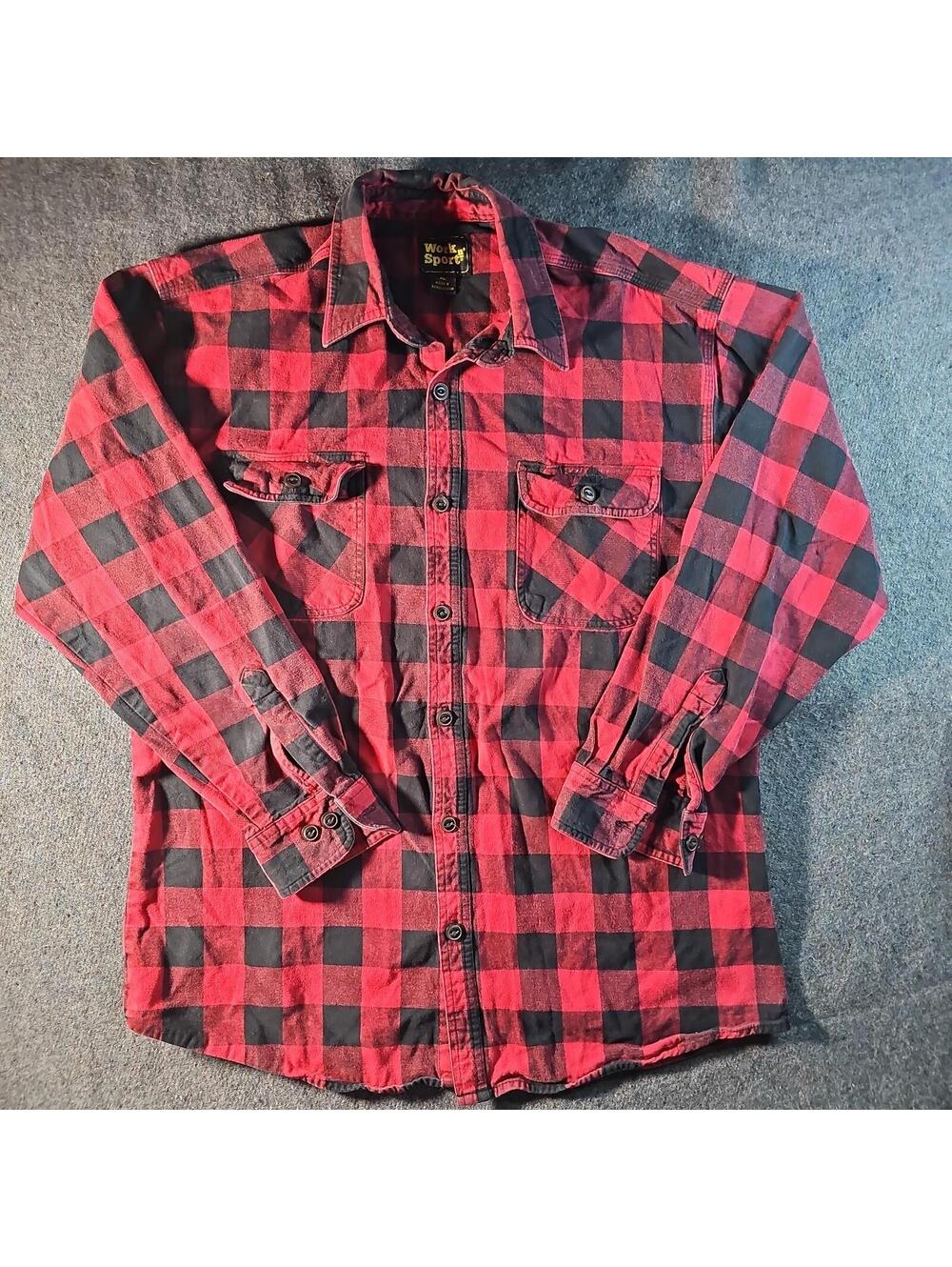 Work N Sport XL Heavy Flannel Button Up